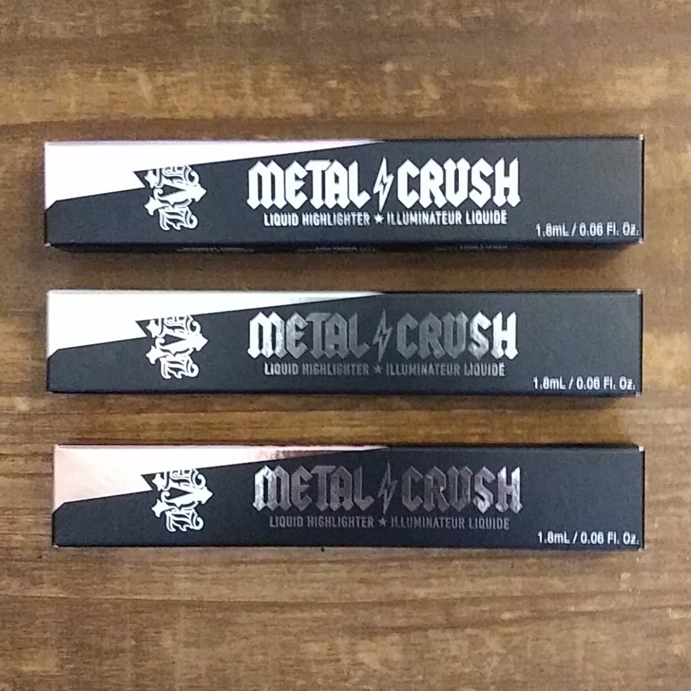3× Kat Von D Metal Crush Liquid Highlighters